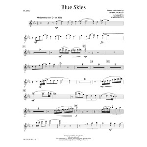 Blue Skies (arr. Mark Hayes) - Flute