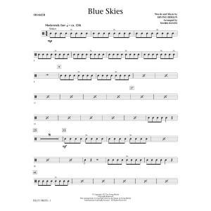 Blue Skies (arr. Mark Hayes) - Aux Percussion