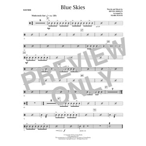Blue Skies (arr. Mark Hayes) - Congas