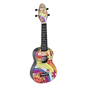 Pack Ukulele Soprano Keiki Peace 68