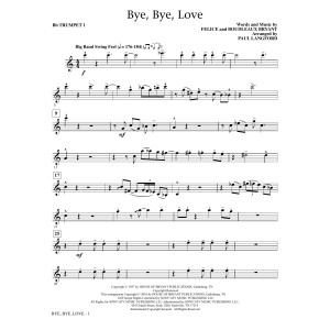 Bye, Bye Love - Bb Trumpet 1