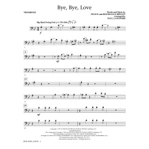 Bye, Bye Love - Trombone