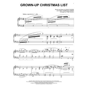 Grown-Up Christmas List (arr. Phillip Keveren)
