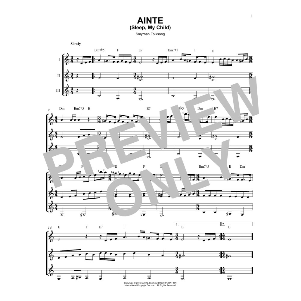 Ainte (Sleep, My Child)