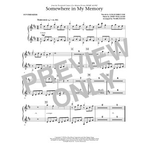 Somewhere in My Memory (arr. Mark Hayes) - Synthesizer