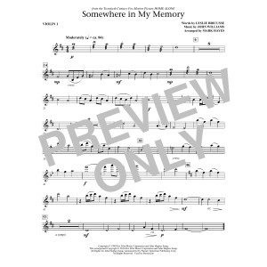 Somewhere in My Memory (arr. Mark Hayes) - Violin 1
