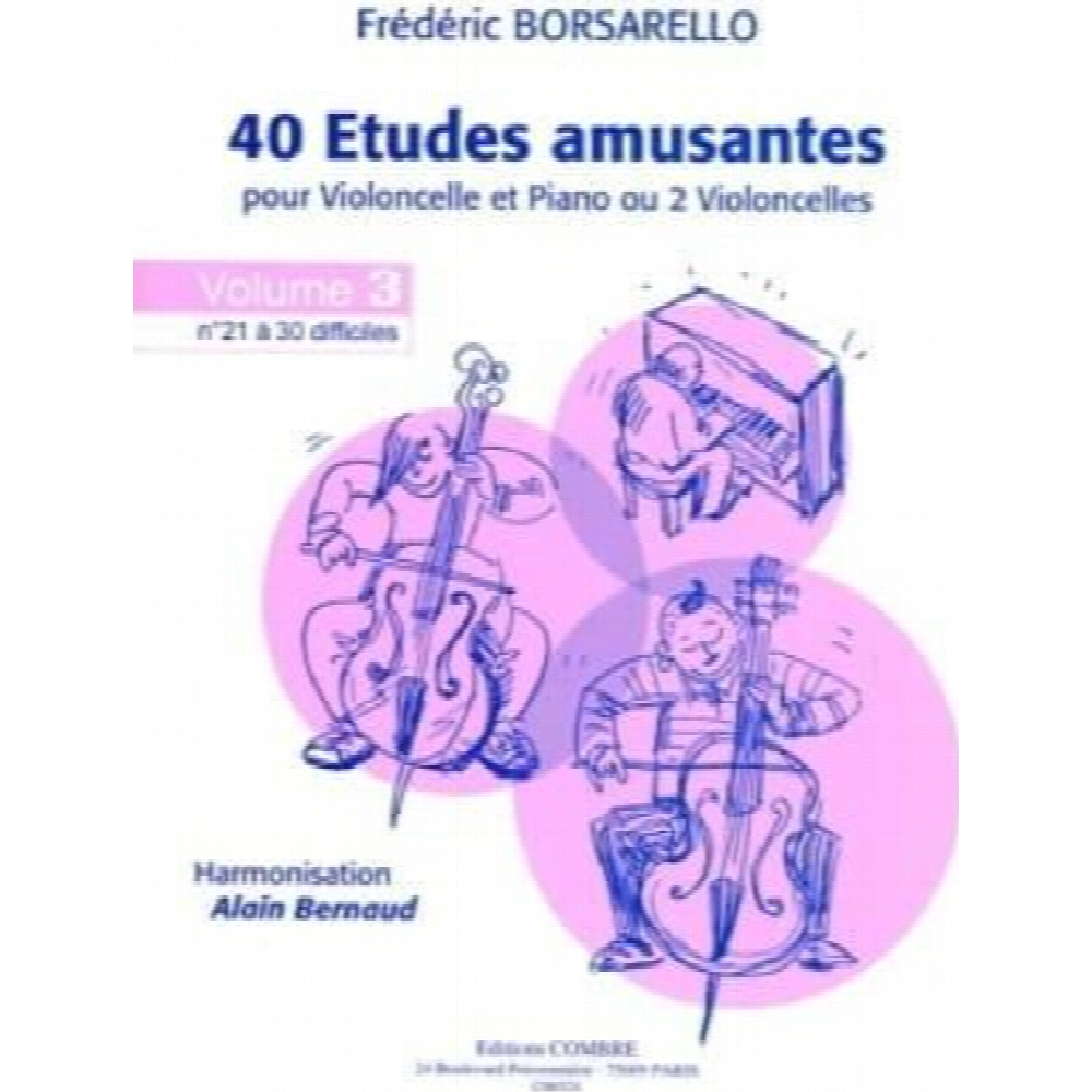 40 Fun Studies Volume 3 F. Borsarello Cello