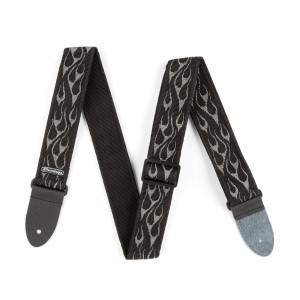 Dunlop Flame Strap Black And Grey
