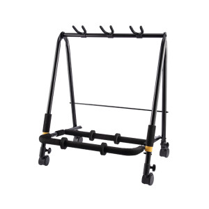 Hercules 3-Guitar Stand with Wheels
