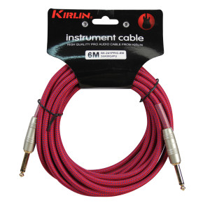 Kirlin Guitar Cable 6m Jack Jack Purple