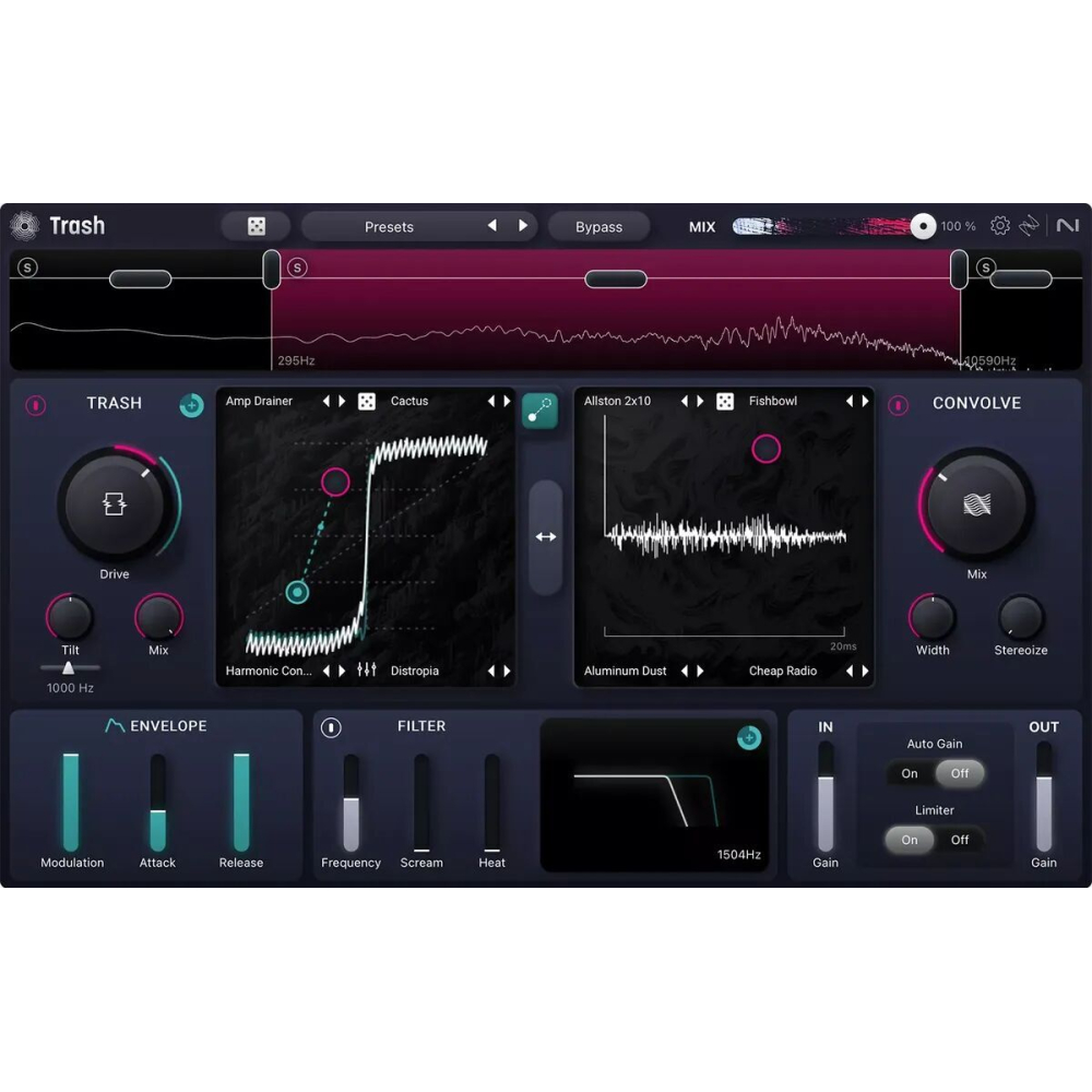 iZotope Trash : mise à niveau à partir des versions précédentes de Trash, Music Production Suite et Everything Bundle.