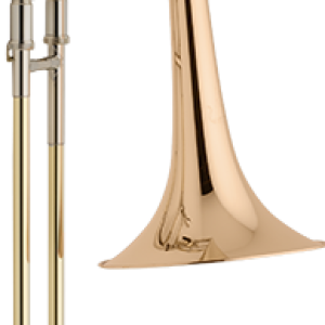 Bach 42FG Stradivarius Professional Trombone - Clear Lacquer with Infinity Valve and Gold Bell
