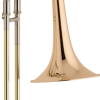 Bach 42FG Stradivarius Professional Trombone - Clear Lacquer with Infinity Valve and Gold Bell