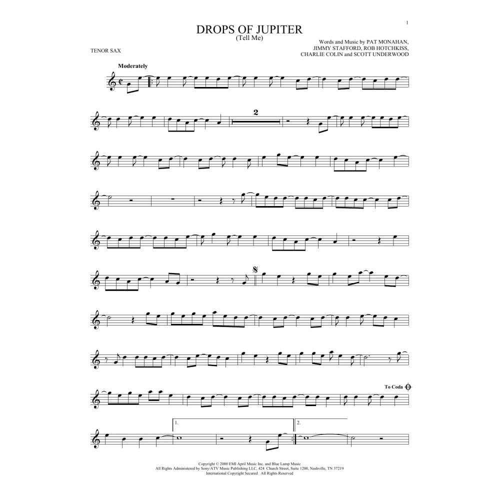 Drops Of Jupiter (Tell Me)