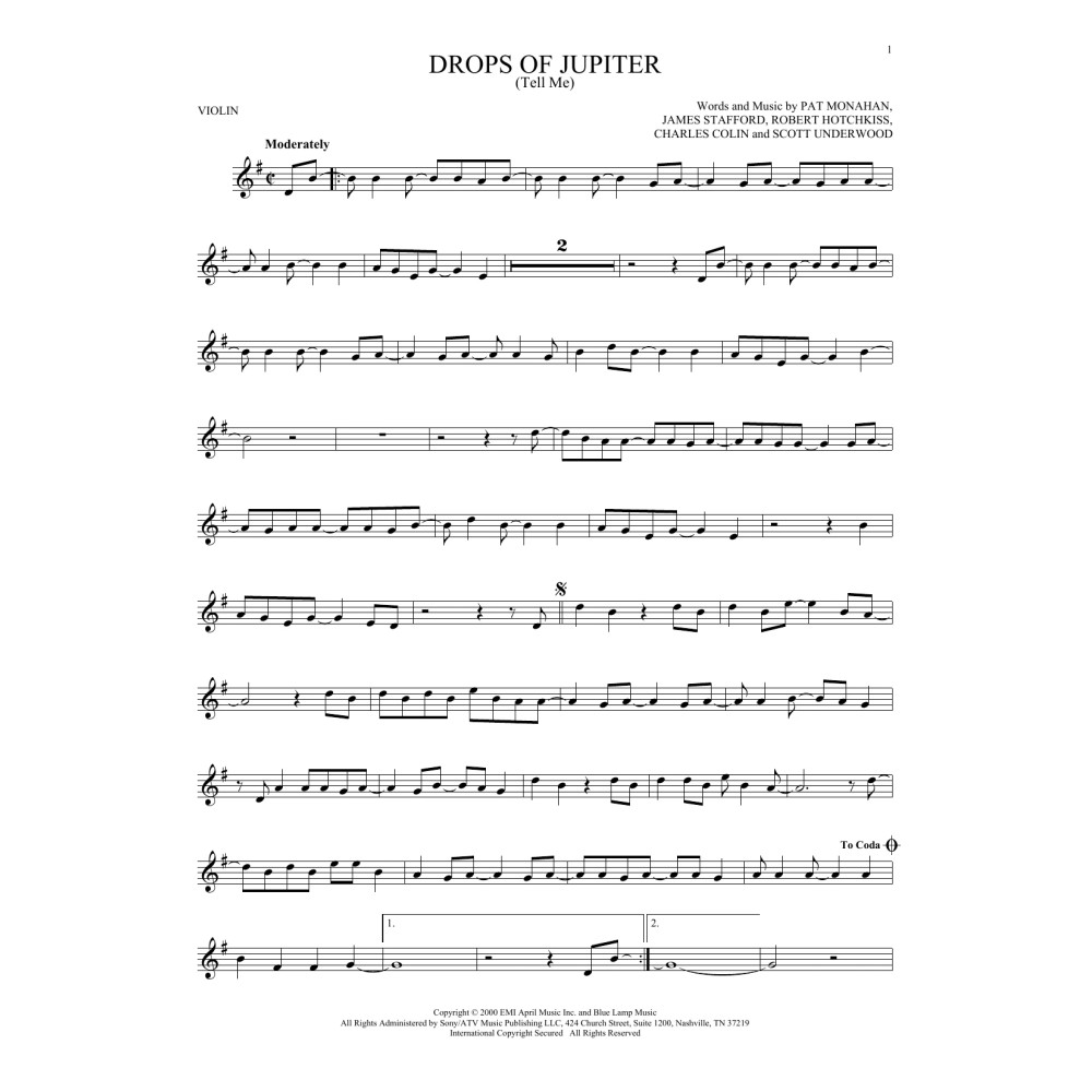 Drops Of Jupiter (Tell Me)