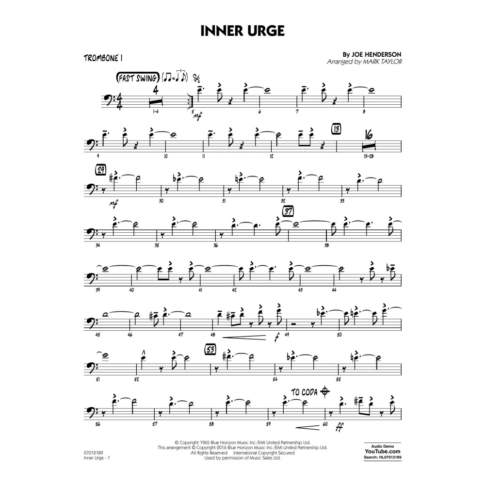 Inner Urge - Trombone 1
