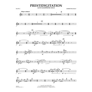 Prestidigitation (Alto Saxophone Solo with Band) - Flute 2