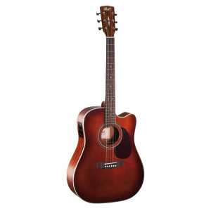 Guitarra Cort Mr500e Marrón Brillante