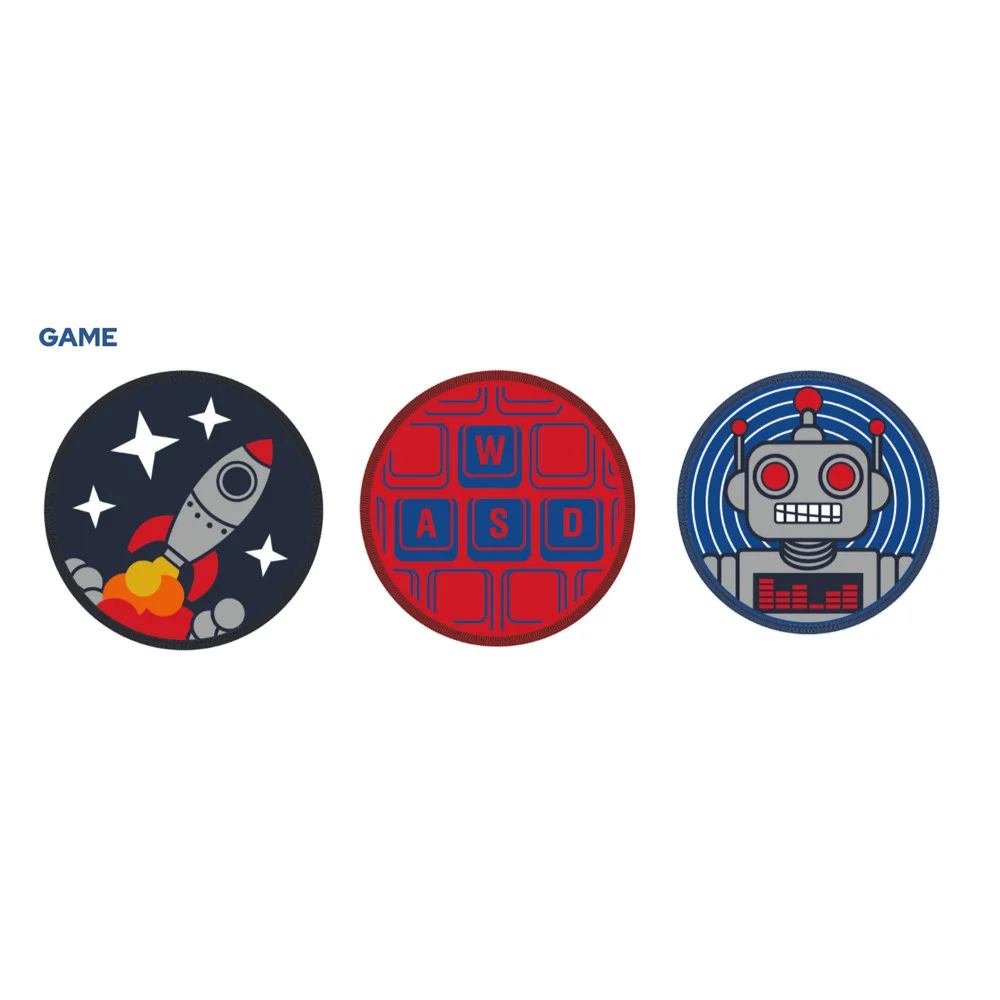 Set 3 Badges Ritter Game