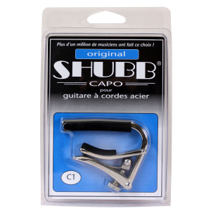 Capodastro Shubb para cuerdas de acero niqueladas