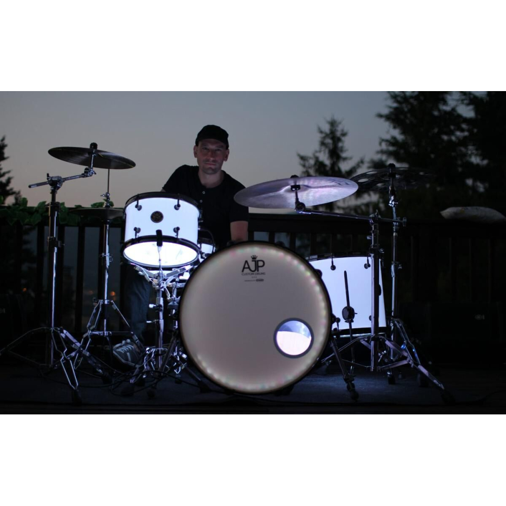 AJP Custom Drums Batterie  en acrylique avec LED + module DMX