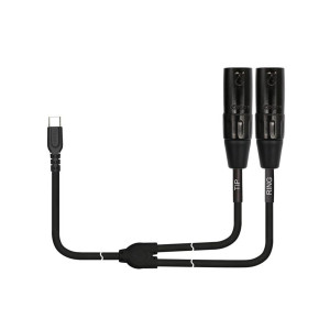 Cable USB y Kirlin de 3 m, 2 XLR, negro