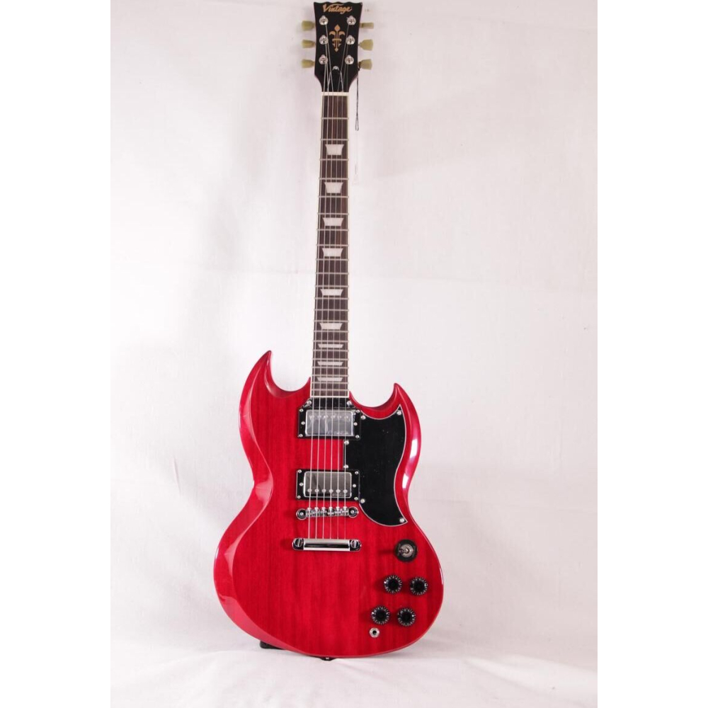VINTAGE VS6 GUITAR - CHERRY RED