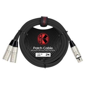 Cable patch Y Kirlin XLR hembra a 2x XLR macho NR
