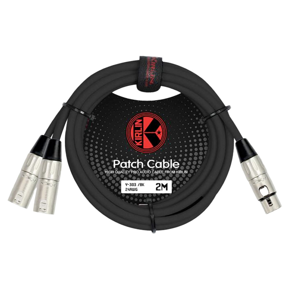 Kirlin XLR Female to 2 x XLR Male Y Patch Cable Nr