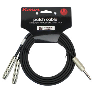 Kirlin 2x 6.35 Jack-to-Jack Y Patch Cable Nr