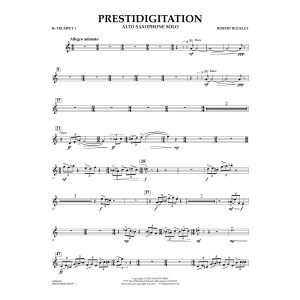 Prestidigitation (Alto Saxophone Solo with Band) - Bb Trumpet 1