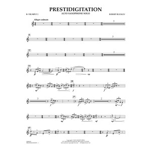 Prestidigitation (Alto Saxophone Solo with Band) - Bb Trumpet 2