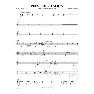 Prestidigitation (Alto Saxophone Solo with Band) - Bb Trumpet 3