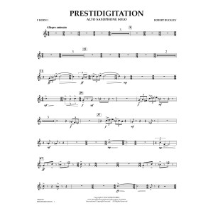 Prestidigitation (Alto Saxophone Solo with Band) - F Horn 1