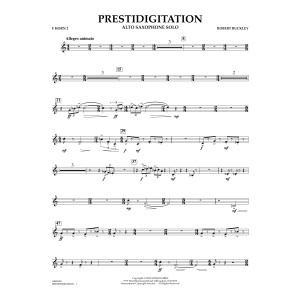 Prestidigitation (Alto Saxophone Solo with Band) - F Horn 2