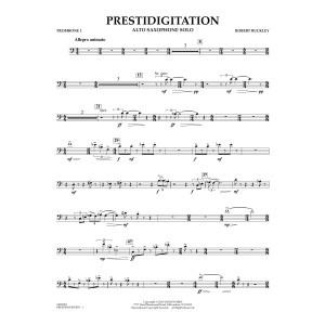 Prestidigitation (Alto Saxophone Solo with Band) - Trombone 1