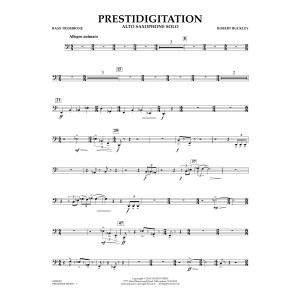 Prestidigitation (Alto Saxophone Solo with Band) - Bass Trombone