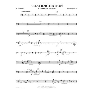 Prestidigitation (Alto Saxophone Solo with Band) - Baritone B.C.