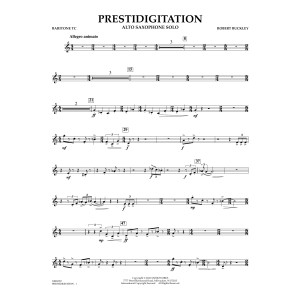 Prestidigitation (Alto Saxophone Solo with Band) - Baritone T.C.