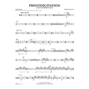 Prestidigitation (Alto Saxophone Solo with Band) - Percussion