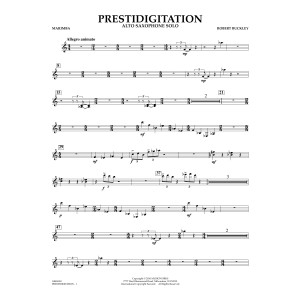 Prestidigitation (Alto Saxophone Solo with Band) - Marimba
