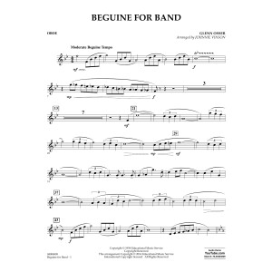Beguine for Band - Oboe