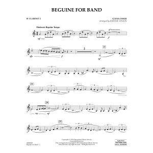 Beguine for Band - Bb Clarinet 2