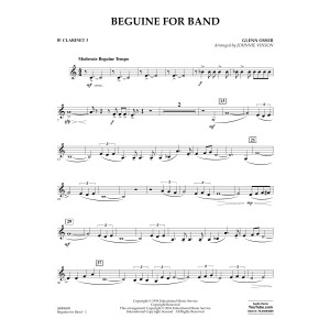 Beguine for Band - Bb Clarinet 3
