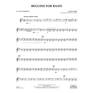 Beguine for Band - Eb Alto Saxophone 2