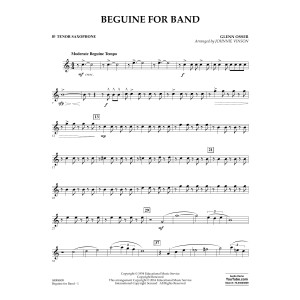 Beguine for Band - Bb Tenor Saxophone