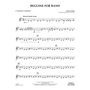 Beguine for Band - Eb Baritone Saxophone
