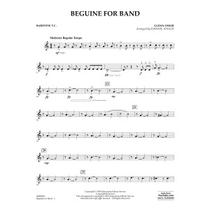 Beguine for Band - Baritone T.C.