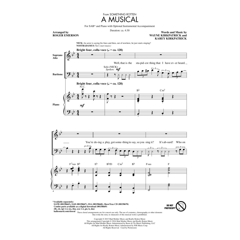 A Musical (from Something Rotten)