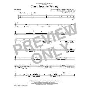 Can't Stop the Feeling (from Trolls) (arr. Mac Huff) - Bb Trumpet 2